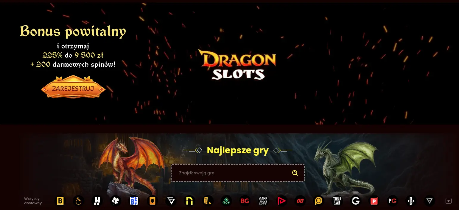 DragonSlots Casino bonus powitalny i najlepsze gry